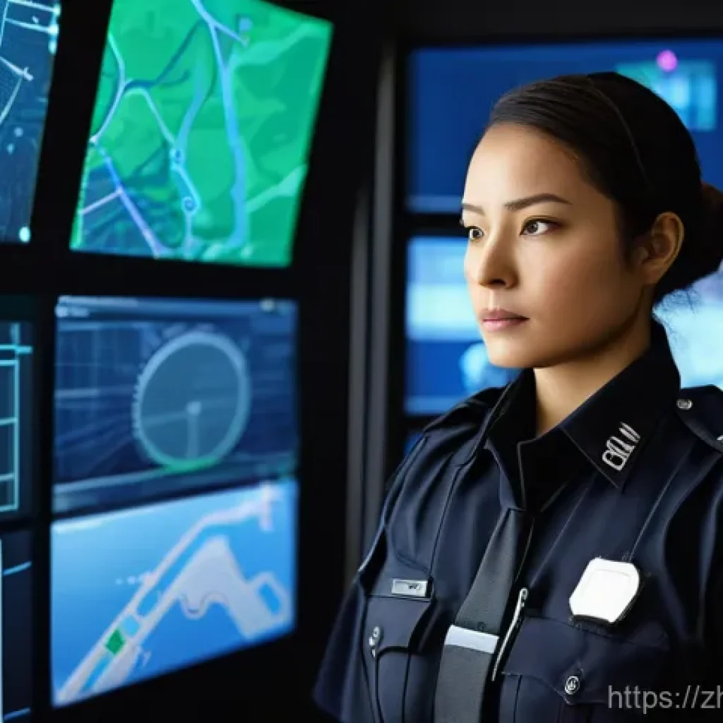 도로교통사 직무에서 중요한 윤리적 가이드 - **Prompt:** A highly detailed, realistic image of a female traffic police officer, mid-30s, with a c...