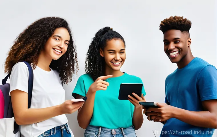 도로교통사 시험 합격을 위한 학습법 - **Prompt:** A vibrant, dynamic image of a diverse group of young adults (late teens to early twentie...