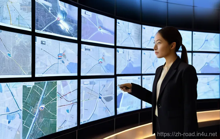 도로교통사 자격증으로 취업 성공 사례 - **Prompt 1: Intelligent Traffic Control Center Professional**
    A sleek, modern intelligent traffi...