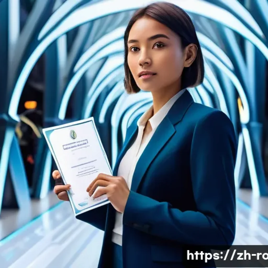 도로교통사 이직 시 자격증 활용 - **Prompt 1: The Career Gateway**
    A determined and confident young professional, female, in her l...