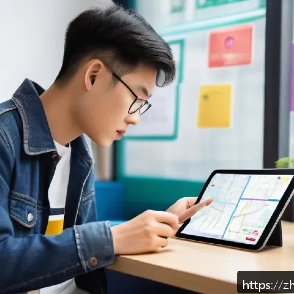 도로교통사 필기시험 대비 학습 플랜 - A modern study environment featuring a young Chinese adult student attentively reviewing traffic rul...