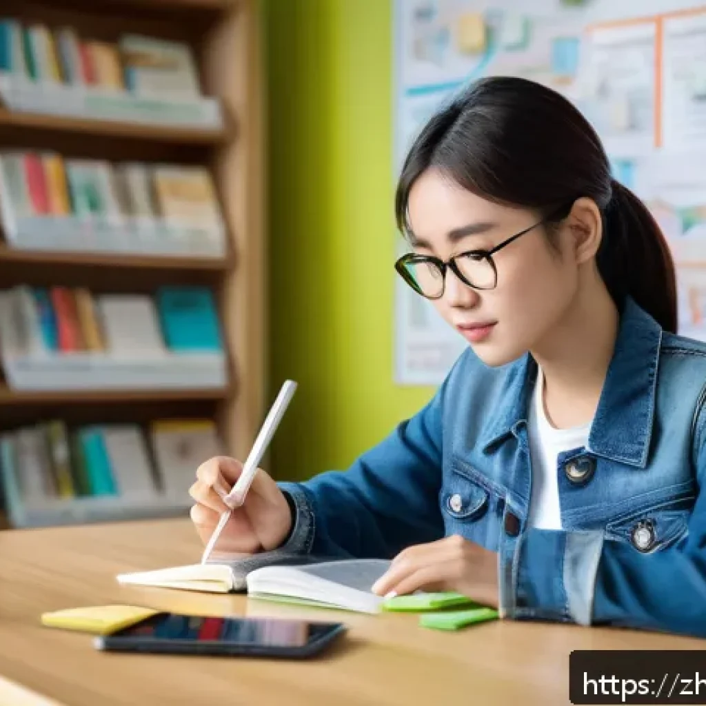 도로교통사 필기시험 고득점을 위한 학습 자료 - A detailed, realistic classroom scene focused on a young adult Chinese student attentively studying ...