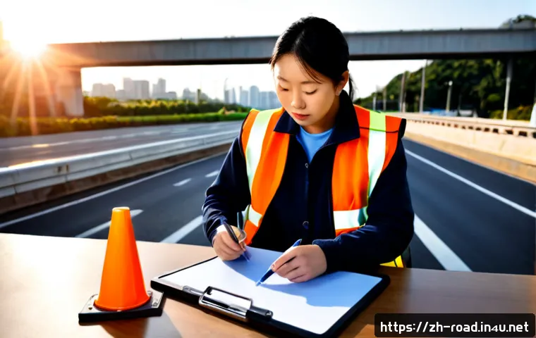 도로교통사 자격증 취득 후 직업 선택 - Photorealistic career choice scene for a road traffic engineering certificate holder, a professional...